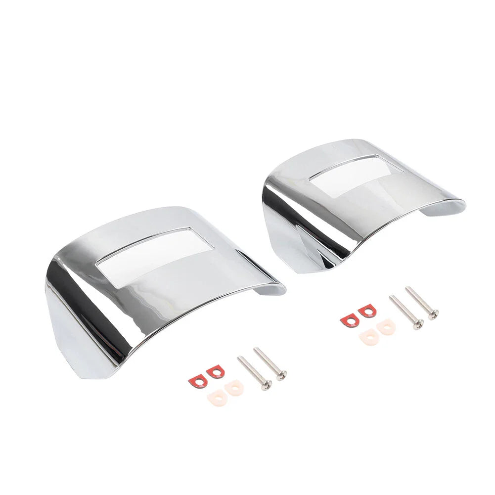 Chrome Tail Light Visor Covers for Harley Tri Glide, Street Glide (2009-2023)