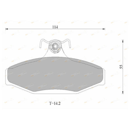 Rear Disc Brake Pads for Ford Falcon EF EL AU Fairmont Fairlane LTD (1994-2000)