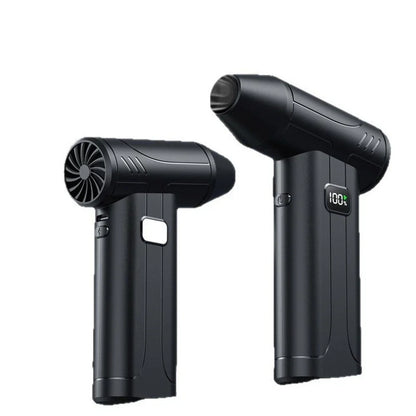 100000RPM Handheld Turbo Fan Blower with LED Light and 6 Speeds