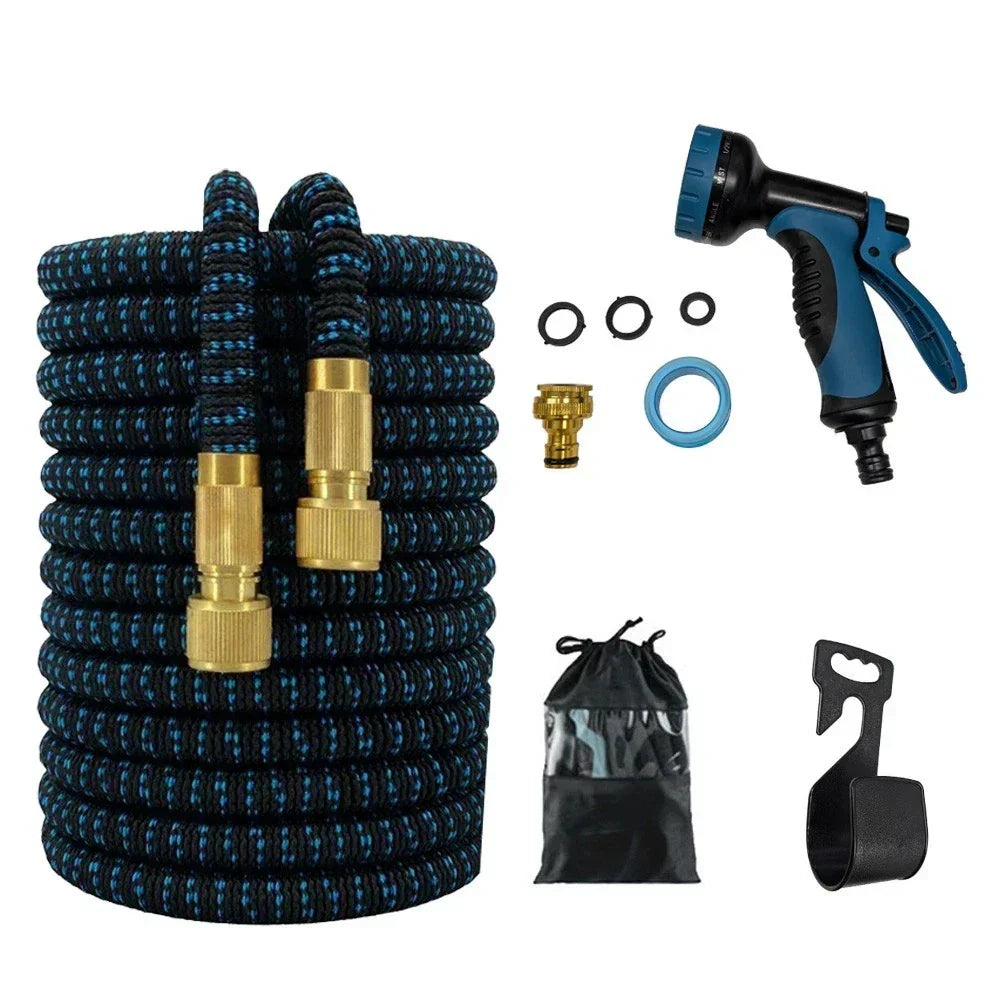 Expandable 15m 30m Garden Hose with 10 Functional Nozzles for All Models