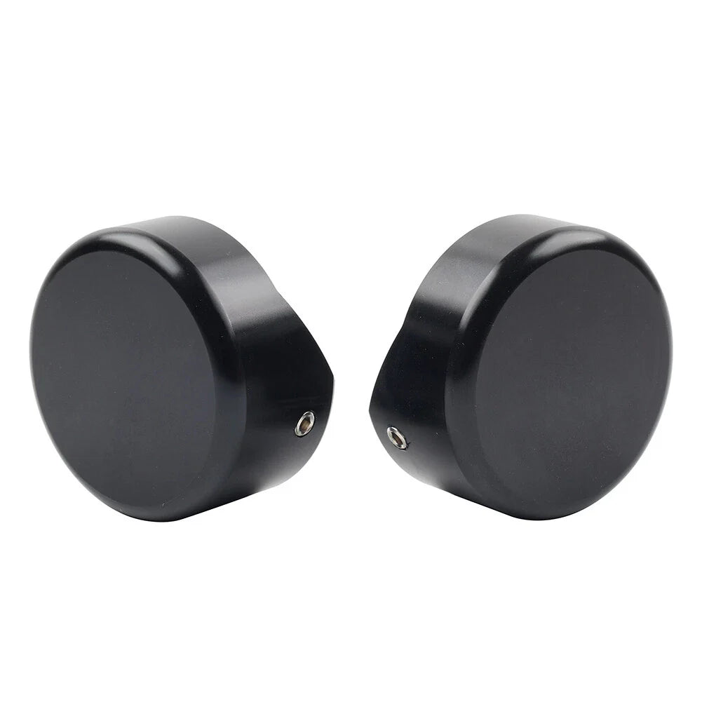 Black CNC Upper Fork Caps for Harley Softail Breakout FXBR FXBRS (2018-2023)