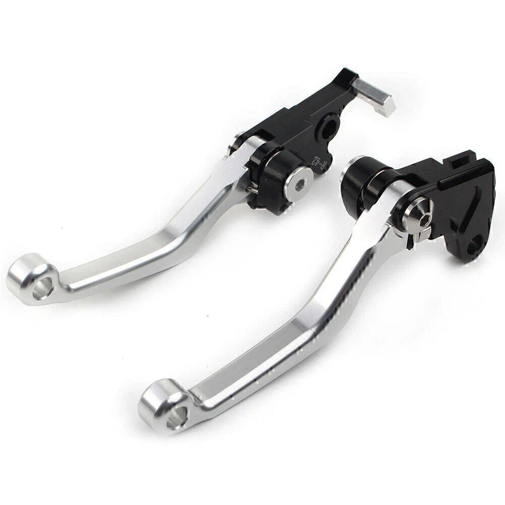 Silver CNC Pivot Clutch Brake Levers for Suzuki DRZ400S/SM/E (2000-2022)