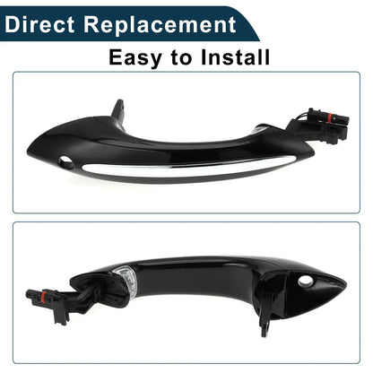 Exterior Door Handle for BMW X5 Front Left Black