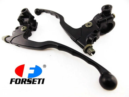 Black Forseti Front Brake & Clutch Lever Bracket Assembly for Yamaha XT500 (76-89)