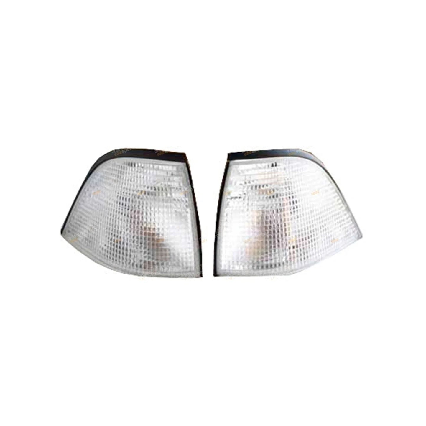 LH+RH Clear Corner Indicators Lights Pair for BMW E36 3 Series (1991-1998)