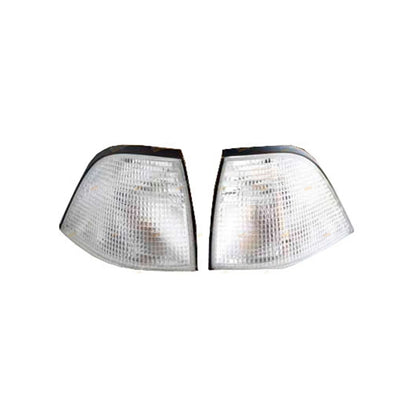 LH+RH Clear Corner Indicators Lights Pair for BMW E36 3 Series (1991-1998)