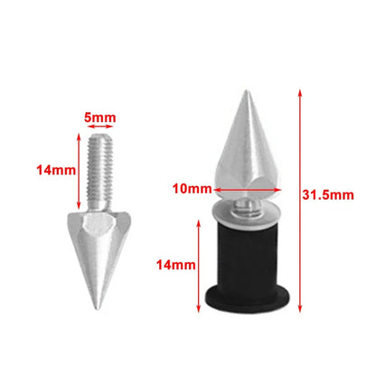 5MM Windshield Screws for Motorcycle - 10 Pcs Black