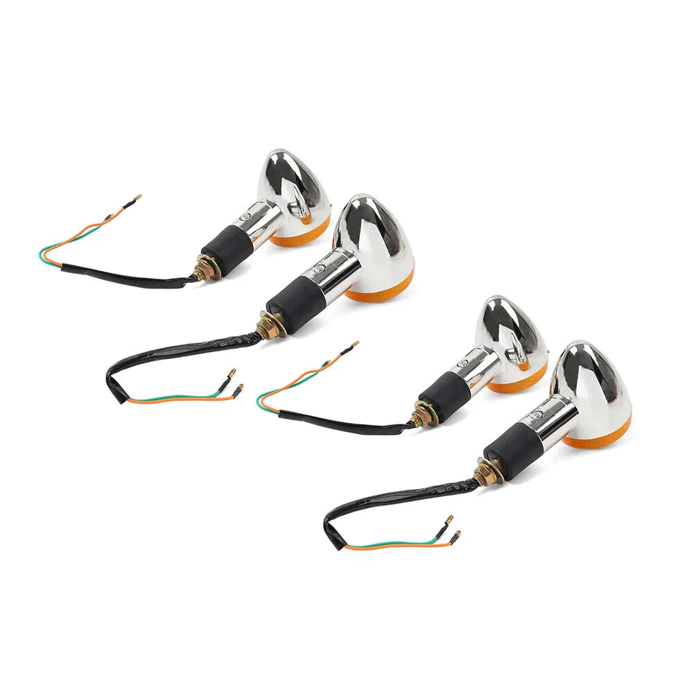 4 x Amber Turn Signal Lights for Suzuki Boulevard C109R C50 C90 (2005-2023)
