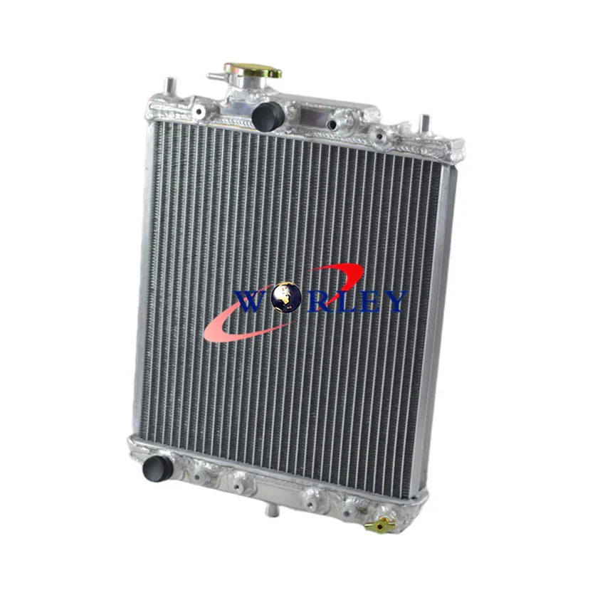 Aluminum Radiator + Fan for Daihatsu Mira L200V L201 MOVE L601 Centro L501 (1995-2006)