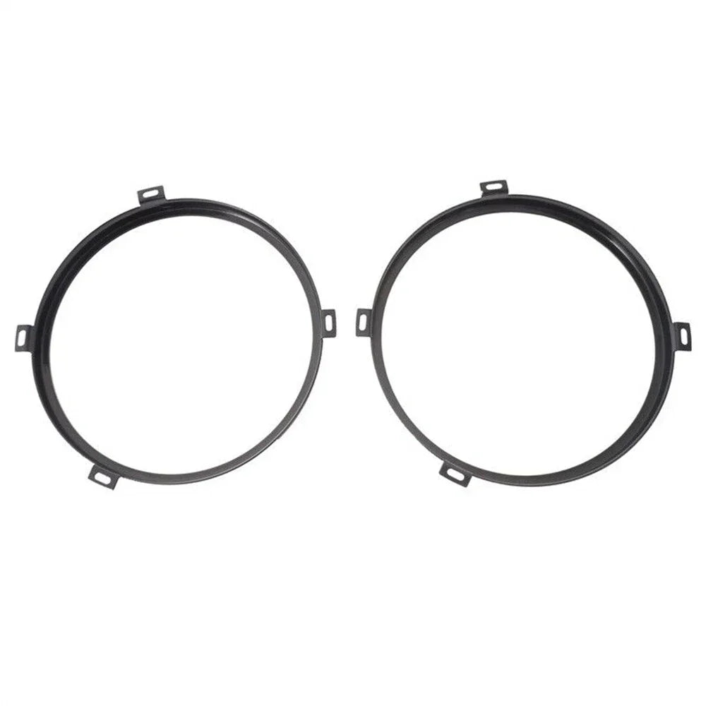 7" Headlight Mount Bracket Ring Black for Jeep Wrangler JK (2007-2018)