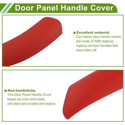 Door Panel Handle Pull Trim Cover for BMW X1 (15-20) Red