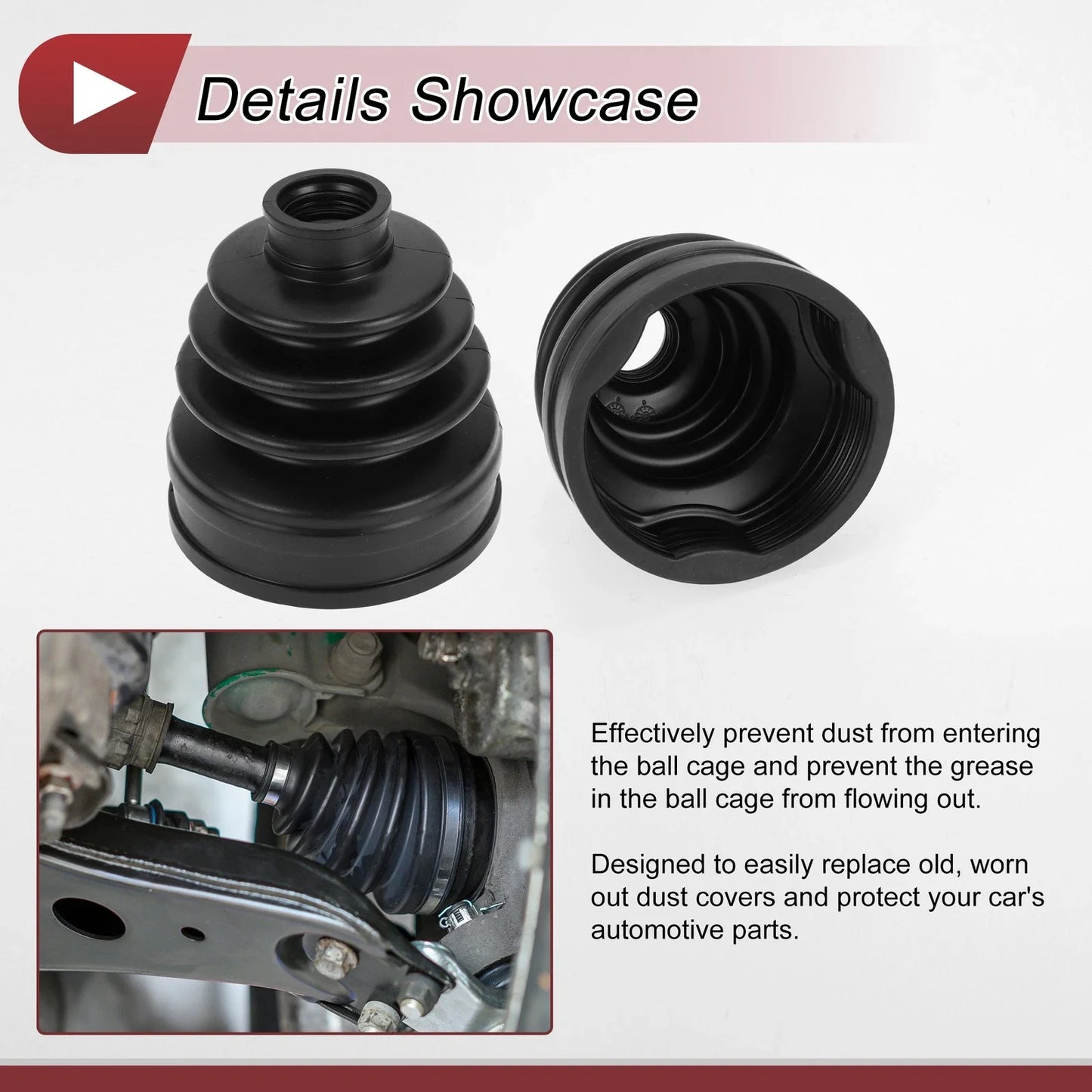 Inner CV Joint Boot Kit with Clamps for BMW X3 (2018-2024)
