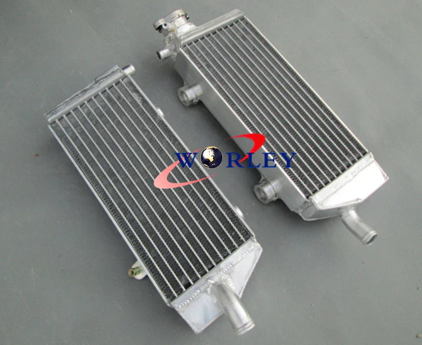 Aluminum Radiator & Orange Hose for KTM 250/450/505 SX-F/SXF (2007-2010)