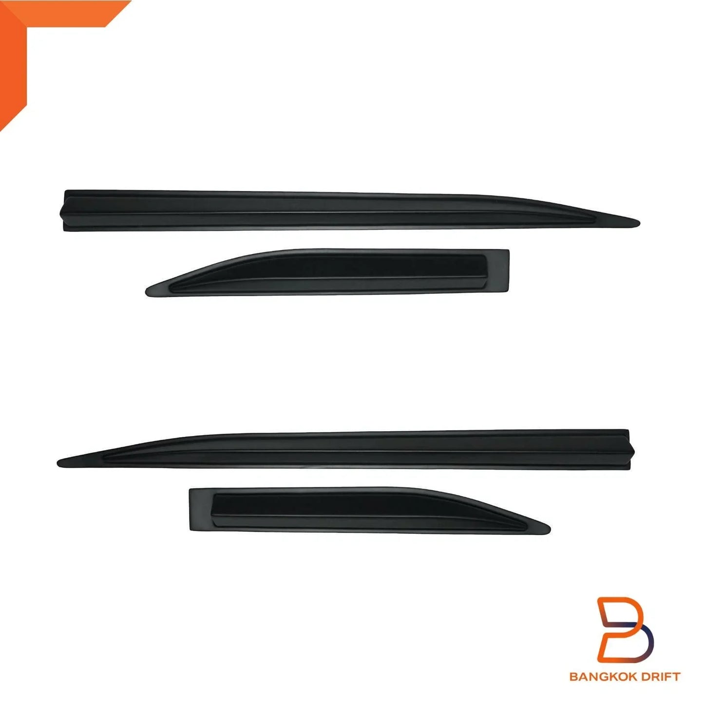 Matte Black OEM Style Side Door Cladding for Mazda BT-50 (2021-2023)