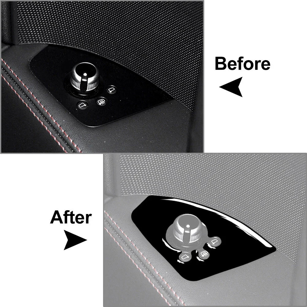 Interior Car Door Lock Button Panel Cover Trim for Audi TT TTS TTRS (2008-2014)