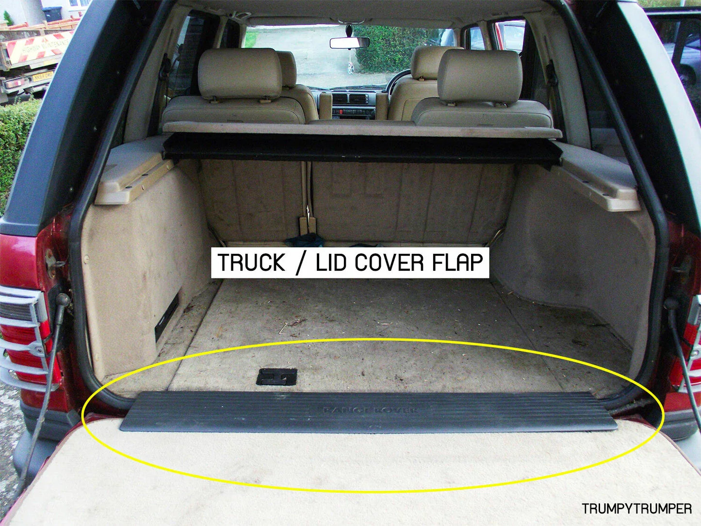 Trunk Lid Cover Flap for Range Rover P38 1994-2000 Cargo Trim