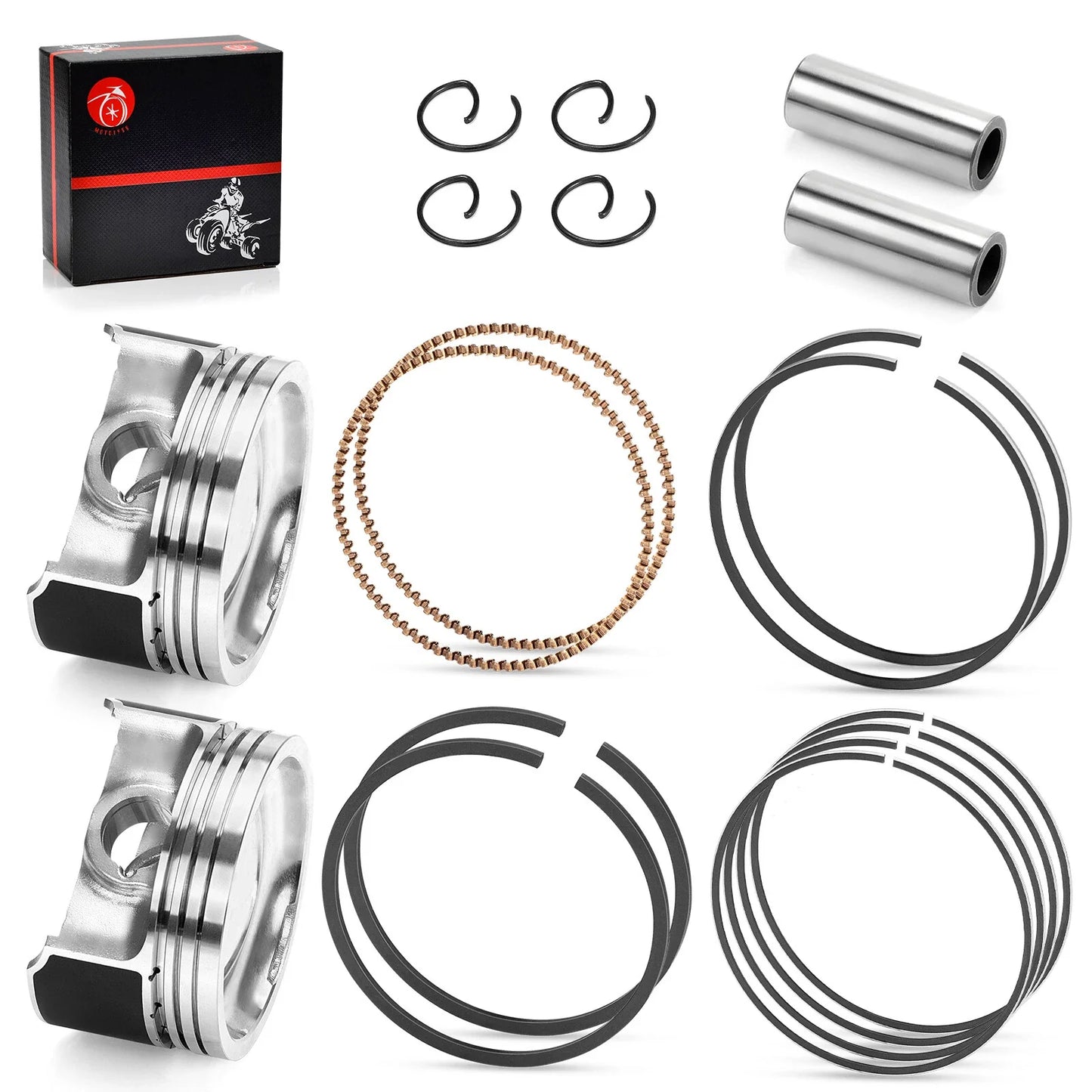 Piston w/Rings Kit 80mm for Polaris Sportsman Ranger RZR 800 (2005–2017)