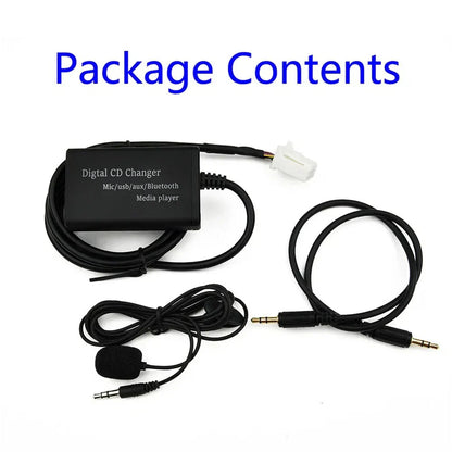 Bluetooth Handsfree Stereo AUX Adapter for Toyota Corolla, Sequoia (2003-2023)