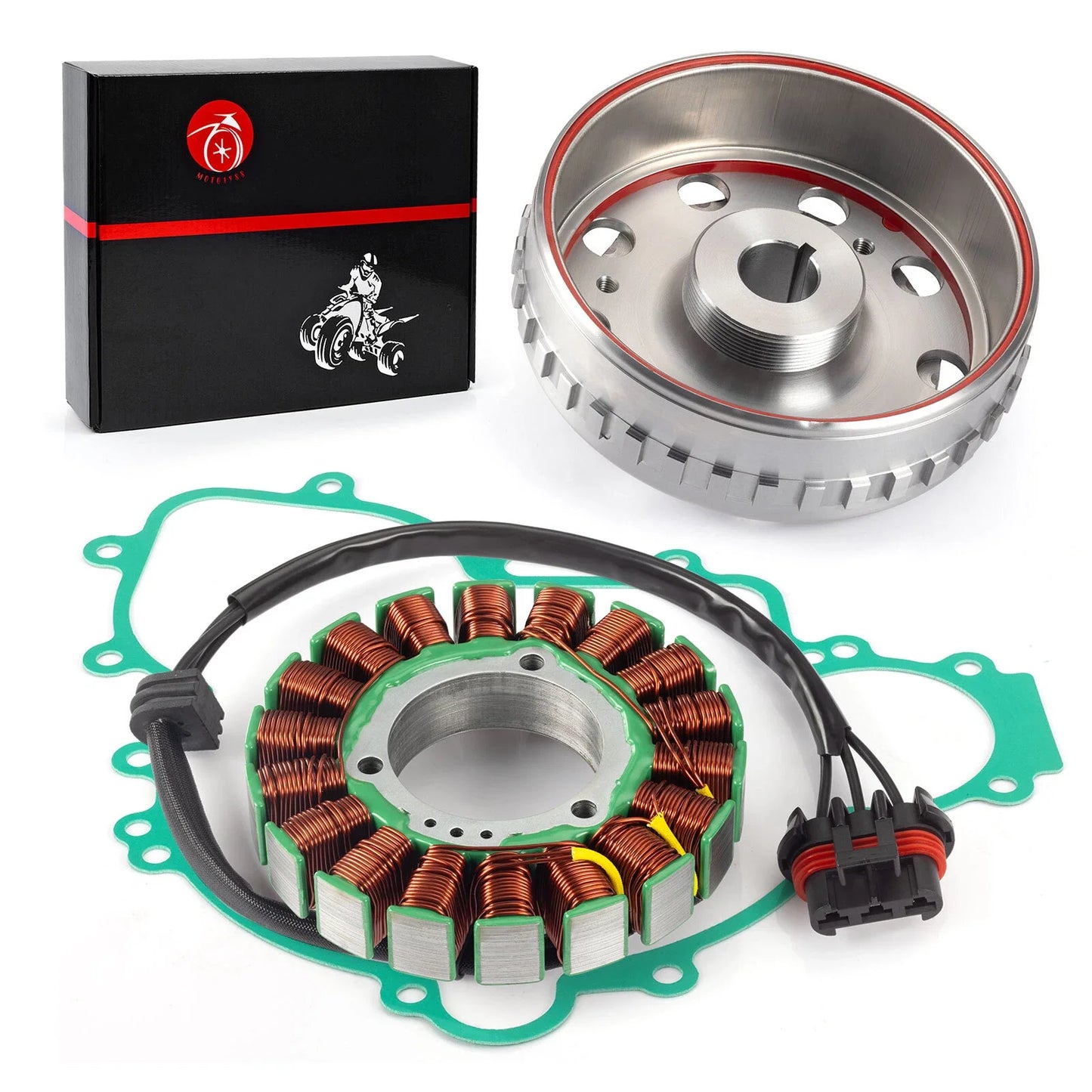 Stator + Flywheel W/ Gasket for Polaris Ranger 900 XP RZR 900/1000 (2013–2024)