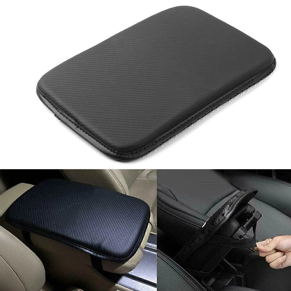Universal Car Armrest Pad Cover for Auto Center Console - PU Leather Mat