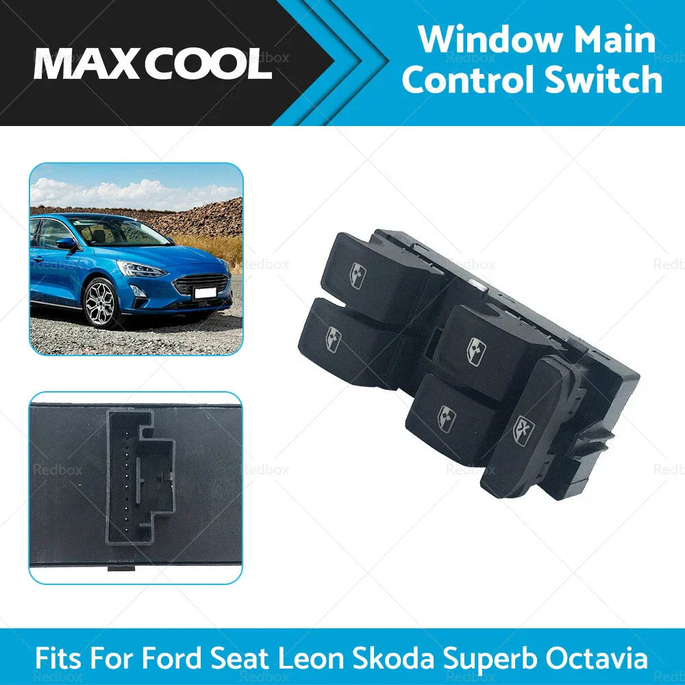 Power Window Switch for SEAT Leon VW Golf MK7 Passat Tiguan Skoda (2013-2020)