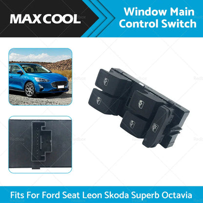 Power Window Switch for SEAT Leon VW Golf MK7 Passat Tiguan Skoda (2013-2020)
