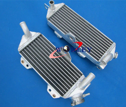 Aluminum Radiator + Blue Silicone Hose for Kawasaki KX250 (1988-1989)