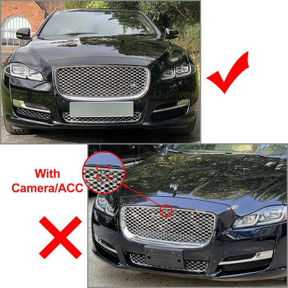 Honeycombe Front Mesh Bumper Grille Trim for Jaguar XJ (2010-2015)
