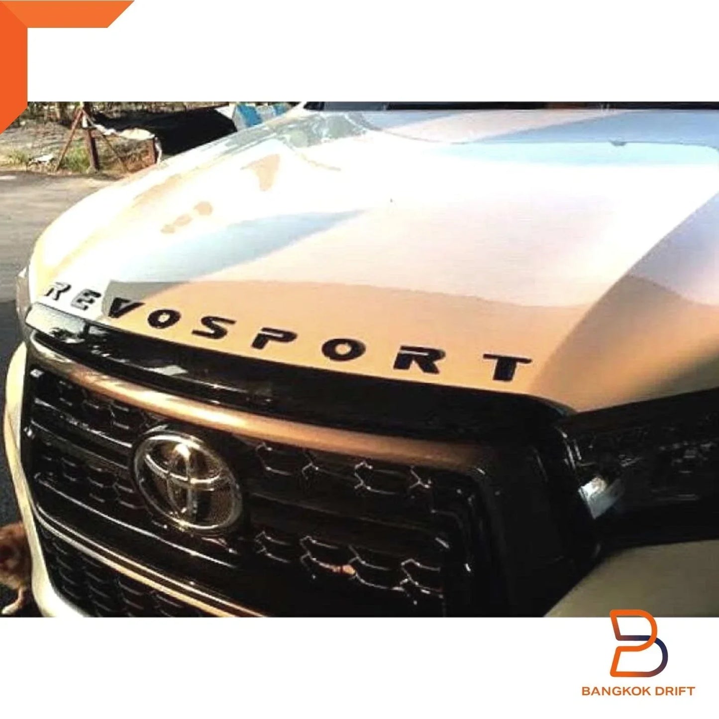 Matte Black 3D Logo Emblem for Toyota Hilux Ute