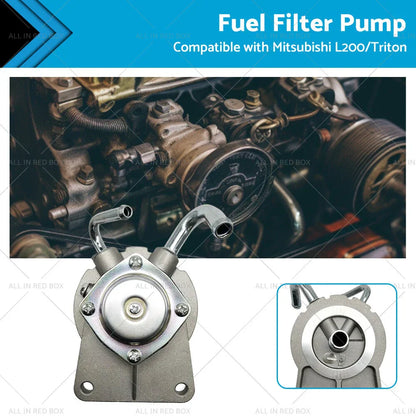 Diesel Fuel Filter Primer Pump for Mitsubishi Triton ML MN (2005-2015)