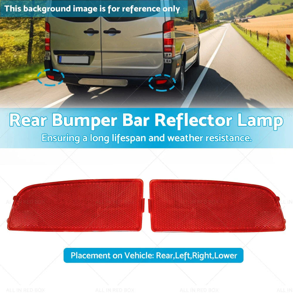 Rear Bumper Bar Reflector Lamp for Mercedes Benz Sprinter (2006-2018)