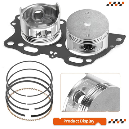 Gasket Piston Ring Rebuild Kit For EZGO Golf Cart Robin 350cc (1996–2008)
