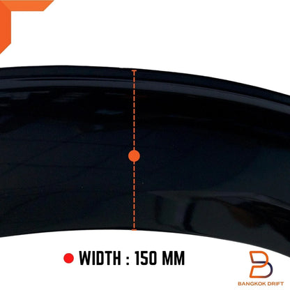 6" Glossy Black Fender Flares for Nissan Navara (2021-2023)