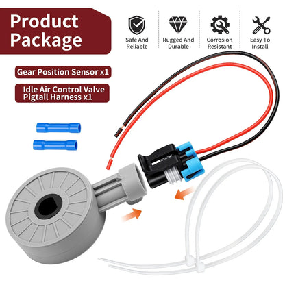 Gear Position Sensor w/ Harness for Polaris Range Diesel Crew (2017–2018)