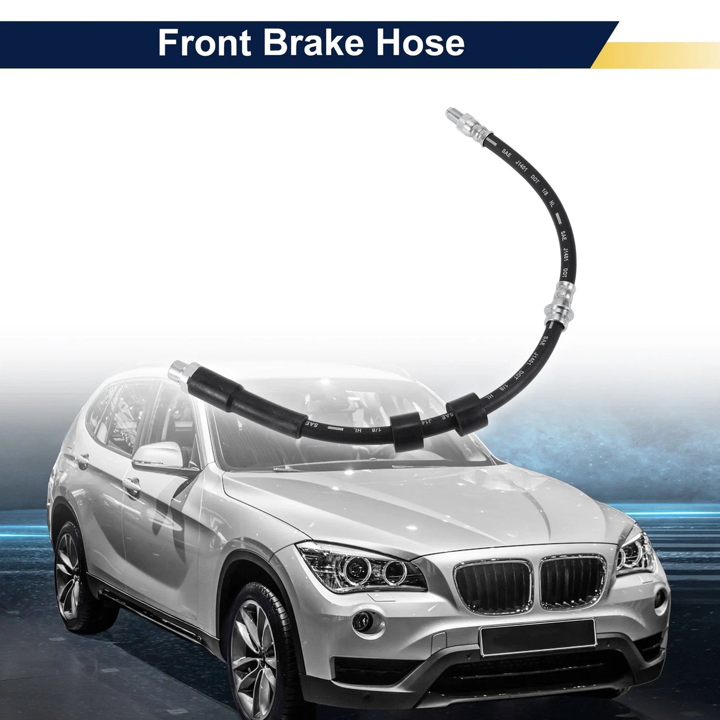 Front Brake Hose for BMW X1 Brake Hydraulic Hose (2016-2019)