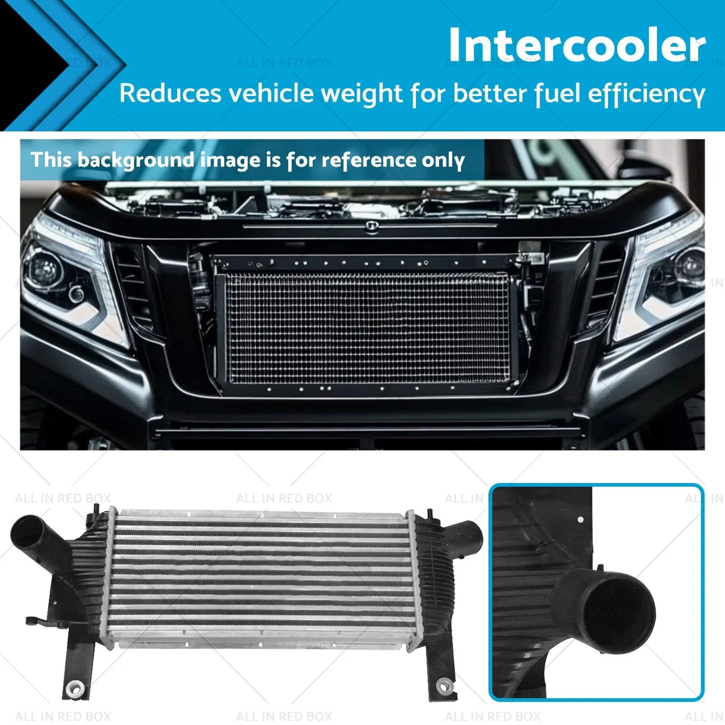 Intercooler for Nissan Navara D40 Pathfinder R51 2.5L YD25DDTI (05-15)