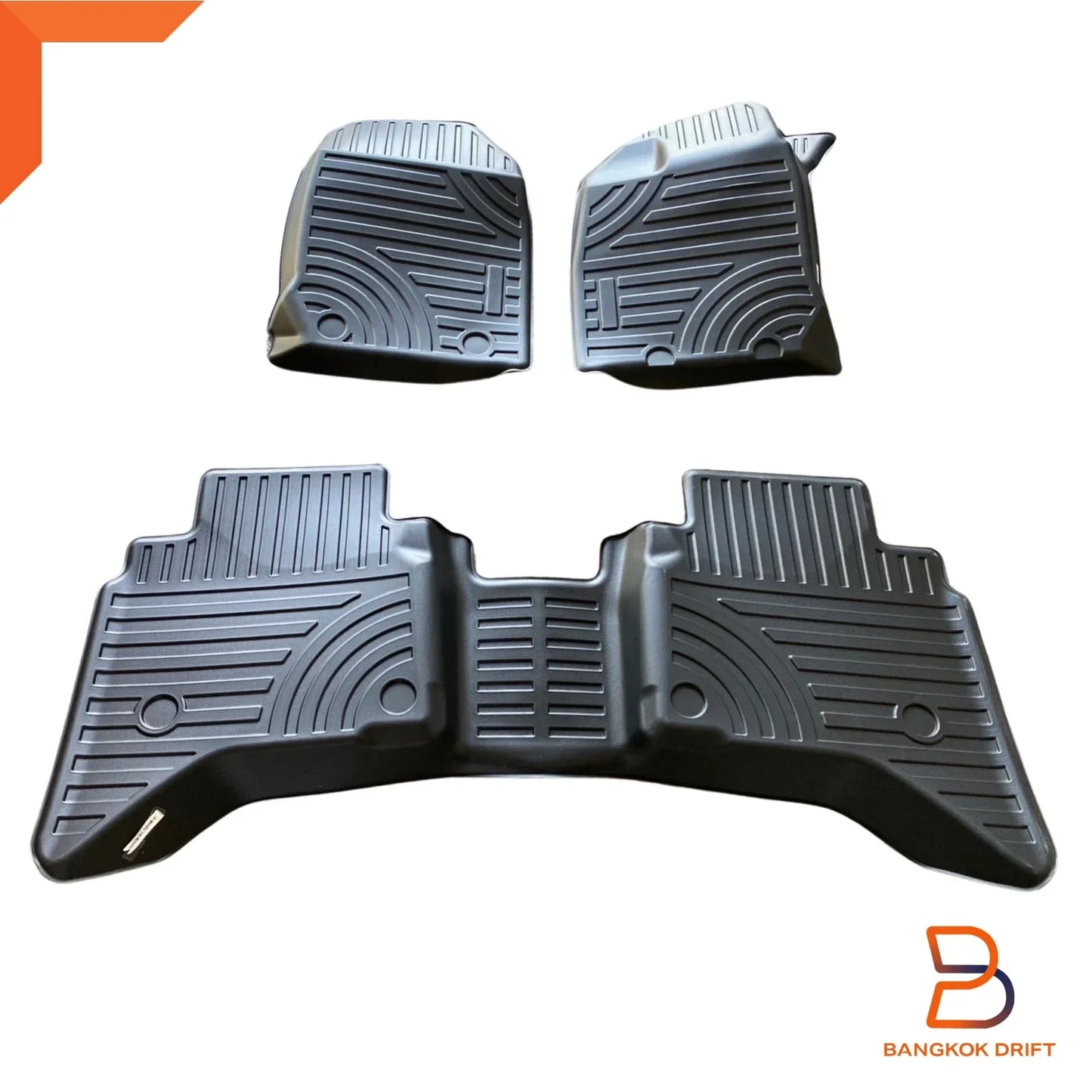 Premium 3D TPE All Weather Floor Mats for Isuzu D-Max Ute (2020-2025)