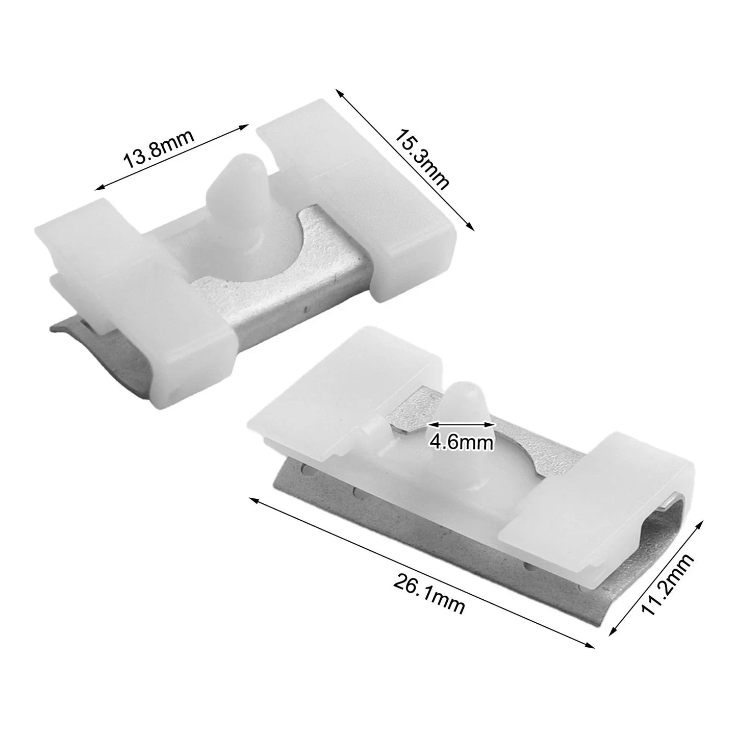 5 x Windshield Moulding Attachment for BMW E38 (1995–2001)