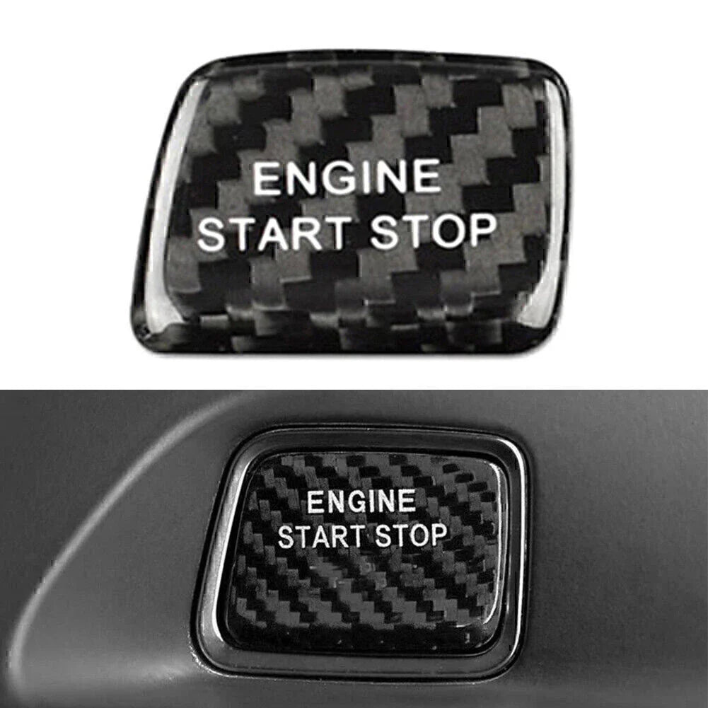 Carbon Fiber Engine Start Stop Button Cover for Chevrolet Camaro (2010-2023)