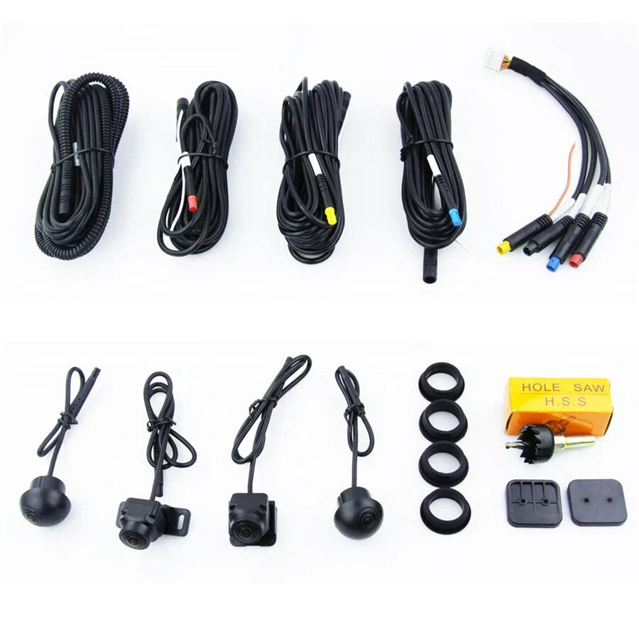 4 Way 360° Panoramic Camera Bird View System for Android Radio Player AU
