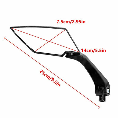 10mm Motorcycle Rearview Mirrors for ATV Quad Dirt Bike Moped Scooter AU