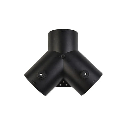 75mm Y Branch Duct Splitter Outlet Connector with Regulator Valve for Heater