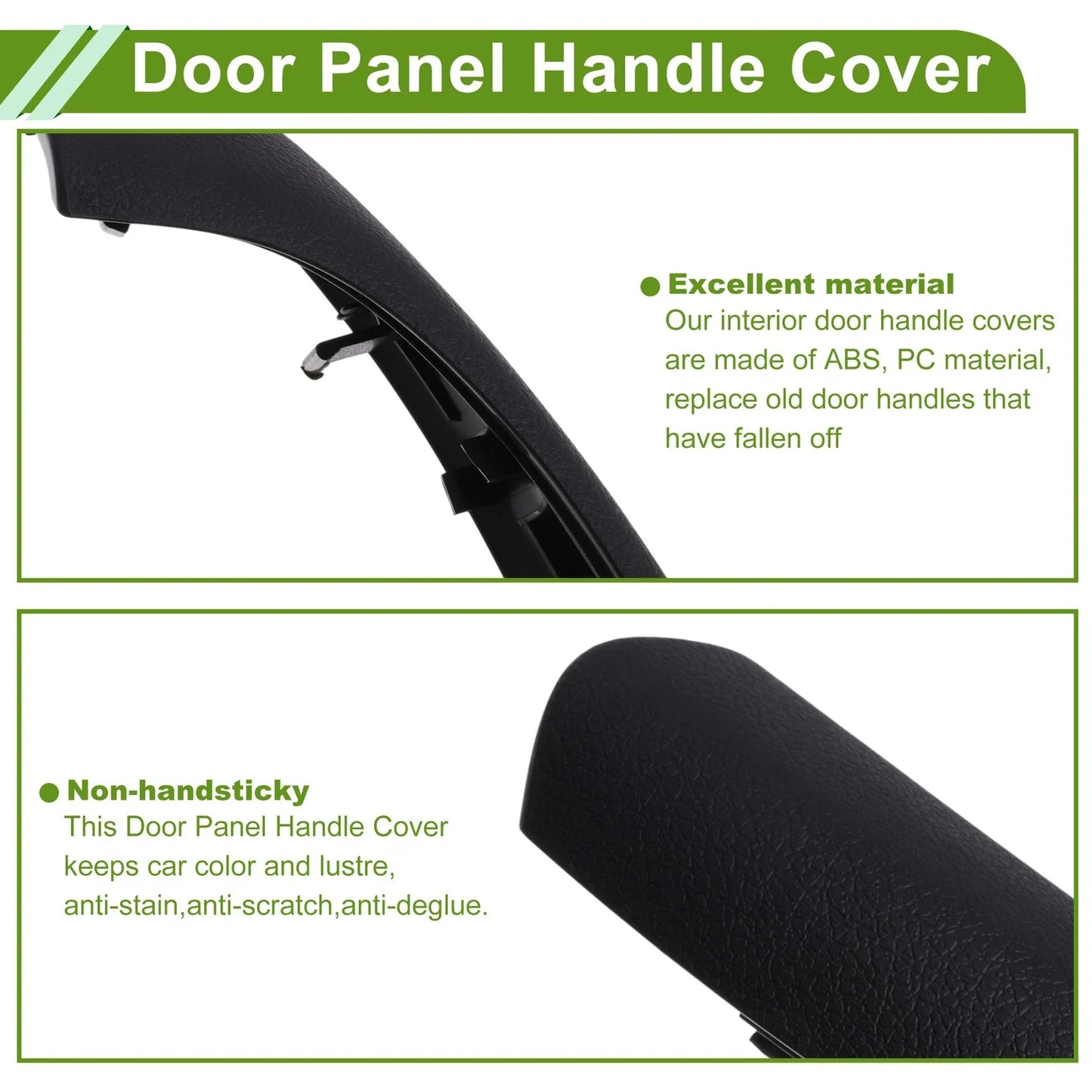 Door Panel Handle Pull Trim Cover for BMW X1 F48 Black (2016 - 2022)
