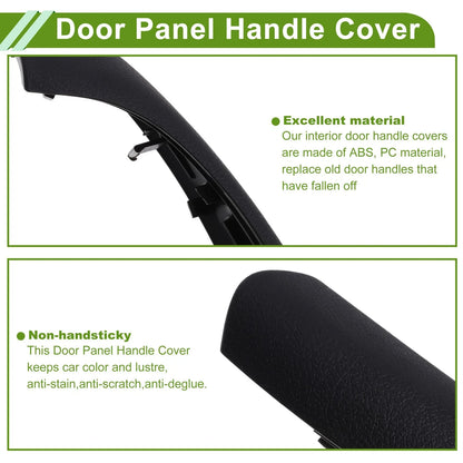 Door Panel Handle Pull Trim Cover for BMW X1 F48 Black (2016 - 2022)