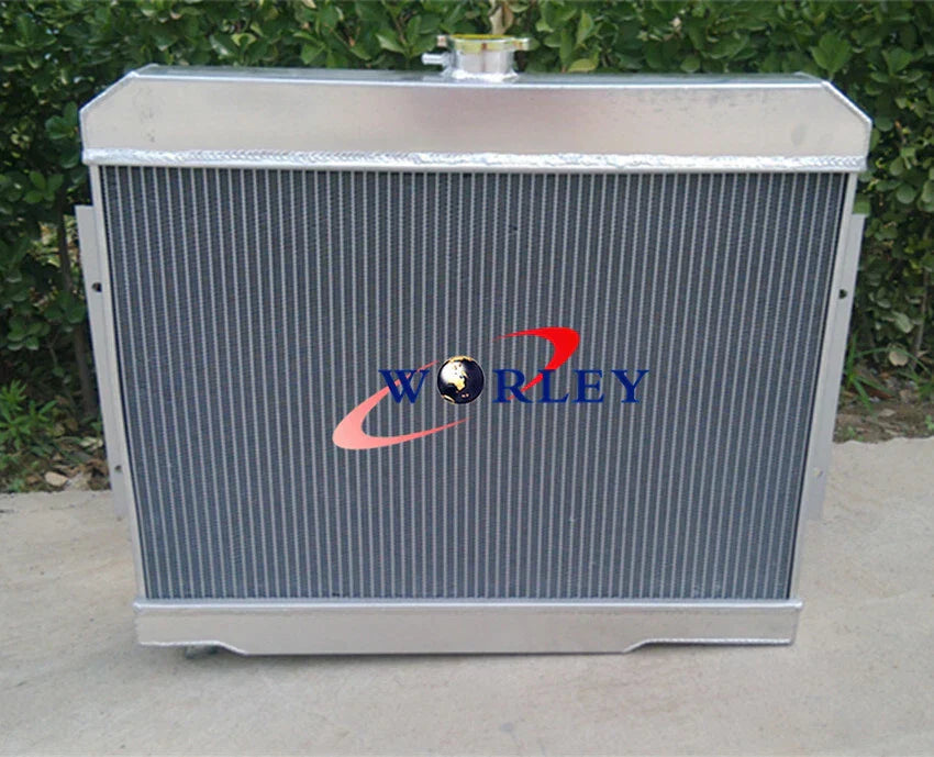 3 Row Aluminum Radiator + Fans for Jeep CJ5 CJ6 CJ7 (1972-1986)