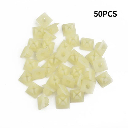 50 x Bumper License Plate Nut Bracket Clips 1/4" Screw Grommet