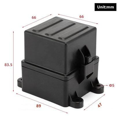 12V 3-Way Fuse Relay Box w/ 5-Pin 40A Relays & Fuses for Car Truck