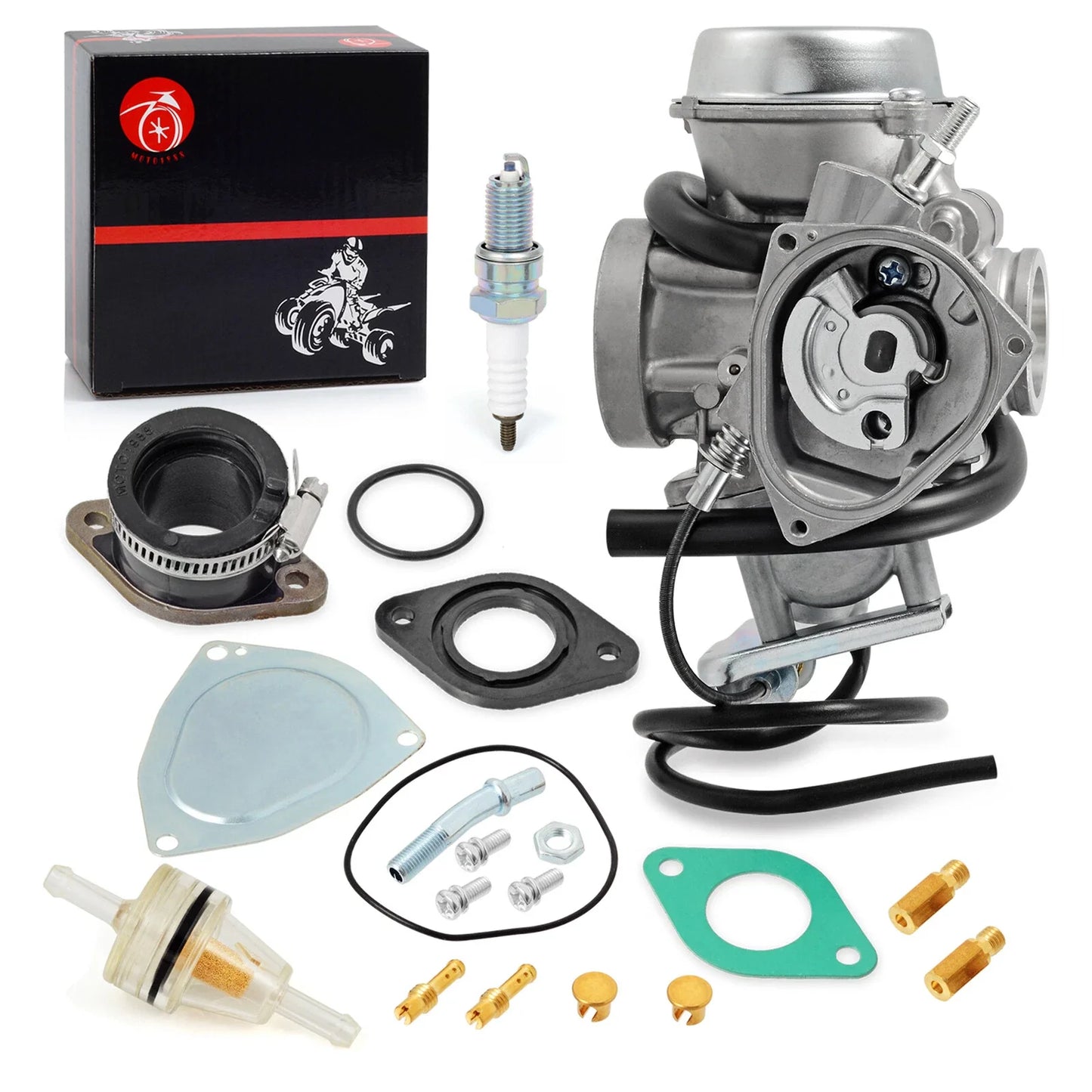Carburetor w/ INTAKE PIPE 2x4 for Suzuki Quadsport Z250 LTZ250 (2004–2009)