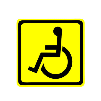 Handicap Sign Wheelchair Accessible Car Decal Sticker 13cm x 13cm