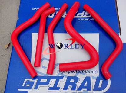 Silicone Radiator Hose for Kawasaki KX250 1990-1993 Black